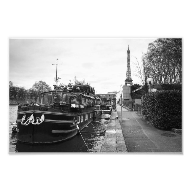 Impression Photo Bateau Tour Eiffel en Seine - (Devant)