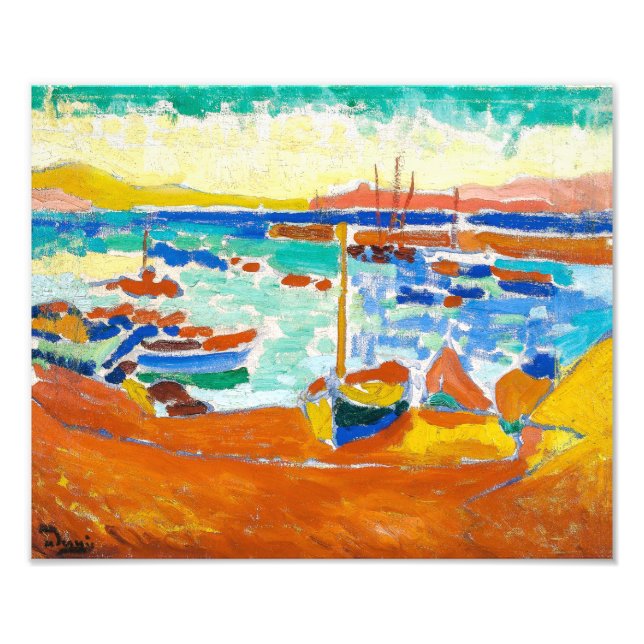 Impression Photo Bateaux à Collioure | Andre Derain | (Devant)