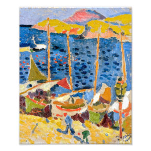 Impression Photo Bateaux au Port de Collioure   Andre Derain  
