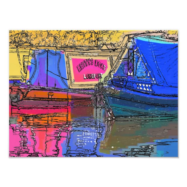 IMPRESSION PHOTO BATEAUX DE CANAL (Devant)