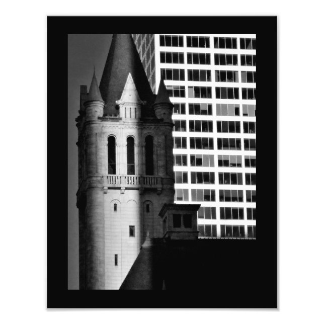Impression Photo Bâtiments traditionnels et modernes (Devant)