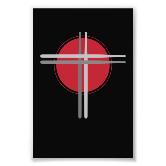 Impression Photo Batterie à tambours Cross Drummer Drums (Devant)