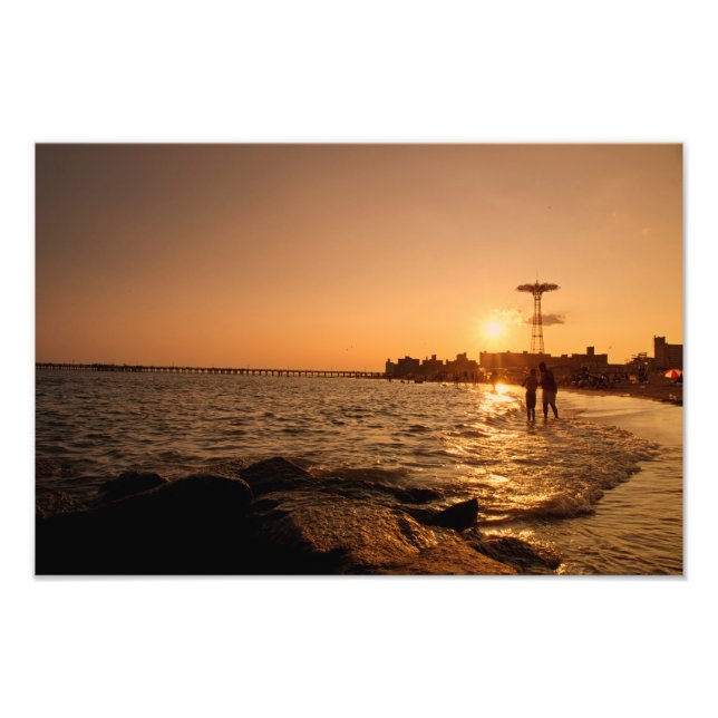 Impression Photo Beach Sunset - Coney Island - Brooklyn (Devant)