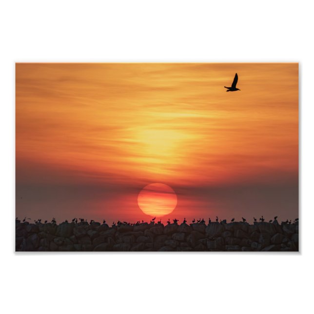 Impression Photo Beaitiful Sunset Colors - Marina Del Rey, CA (Devant)