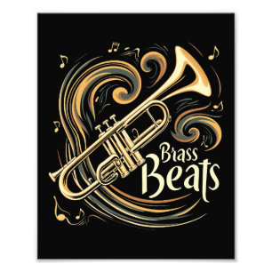 Impression Photo Beats en laiton Trumpet Player Groove