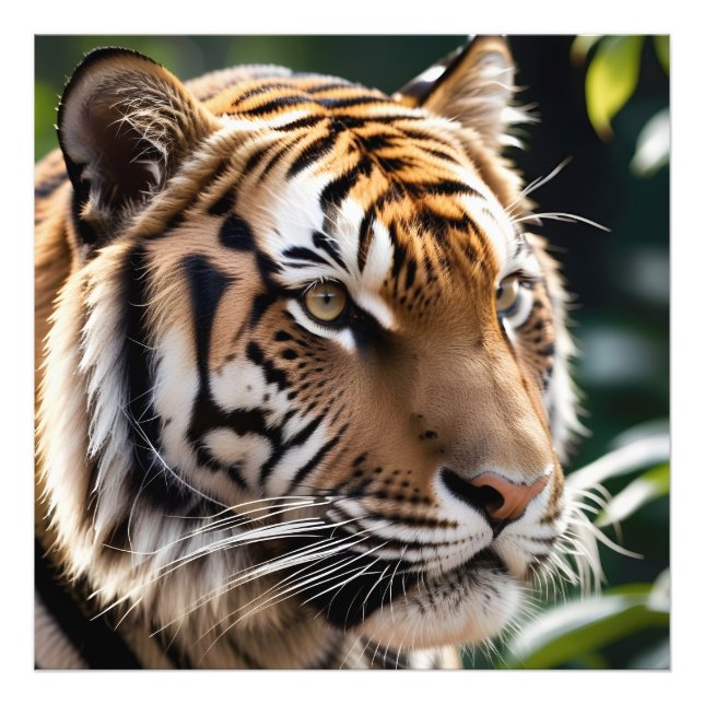 Impression Photo Beau visage de tigre (Devant)