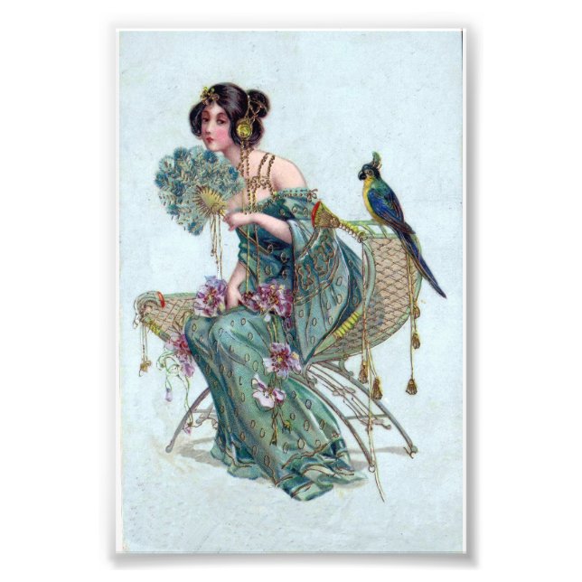 Impression Photo Beauté Exotique Art Nouveau (Devant)