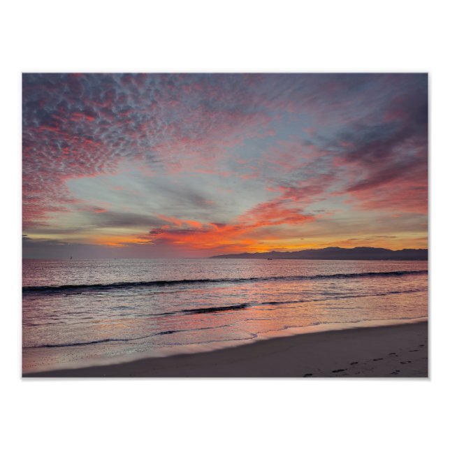 Impression Photo Beautiful Sunset -  Marina Del Rey, CA (Devant)