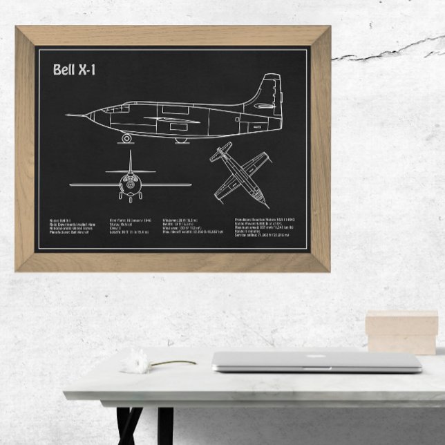 Impression Photo Bell X-1 - Plan directeur de l'avion PD (Créateur téléchargé)