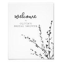 Belle Baby Shower Minimaliste Blanc Et Noir