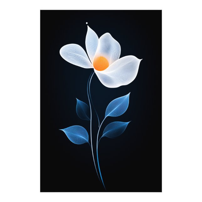 Impression Photo Belle conception de fleurs (Devant)