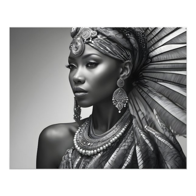 Impression Photo Belle femme africaine (Devant)