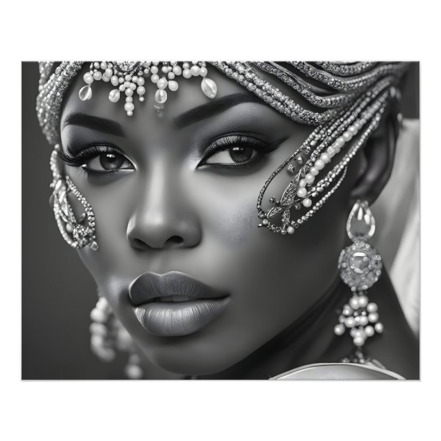 Impression Photo Belle femme africaine (Devant)