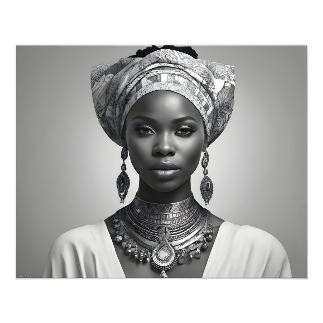 Impression Photo Belle femme africaine (Devant)