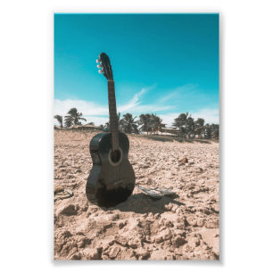Impression Photo Belle guitare acoustique