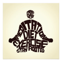 Belle Méditation de motivation murale art