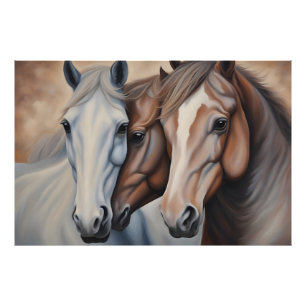 Impression Photo Belle peinture de chevaux