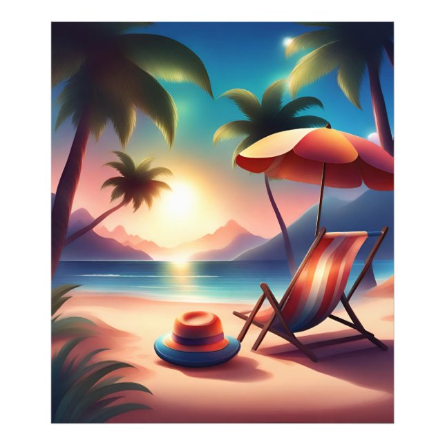 Impression Photo belle plage (Devant)