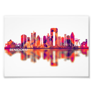 Impression Photo Benidorm Espagne Skyline