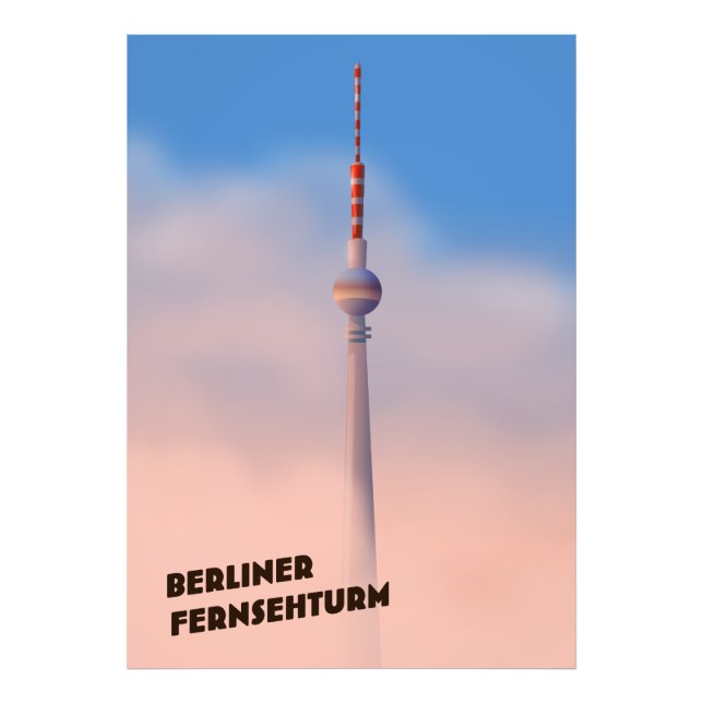 Impression Photo Berliner Fernsehturm, tour de télévision de Berlin (Devant)