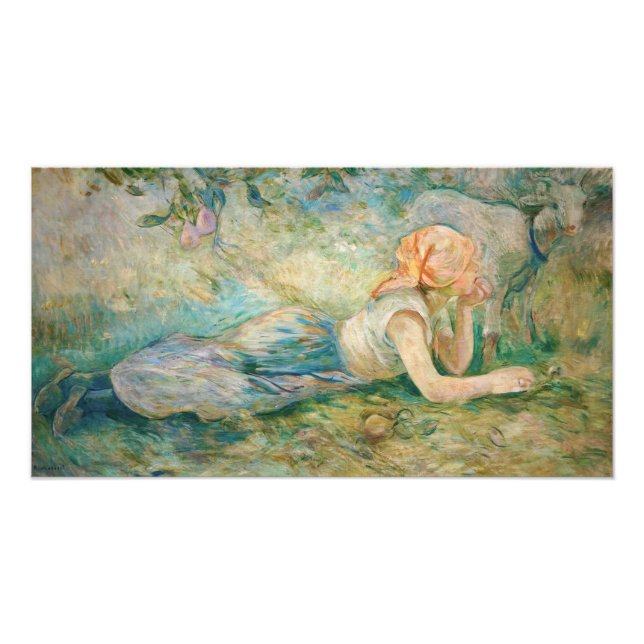 Impression Photo Berthe Morisot - Bergère Couchée (Devant)