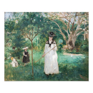 Impression Photo Berthe Morisot - La chasse aux papillons