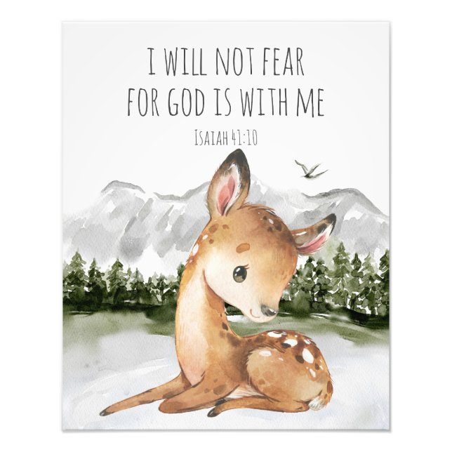 Impression Photo Bible Verse Isaiah 41:10 (Devant)