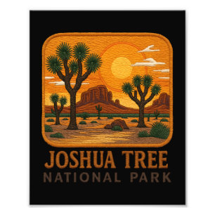 Impression Photo Bienvenue à la broderie Joshua Tree National USA