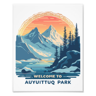 Impression Photo Bienvenue au parc national canadien Auyuittuq