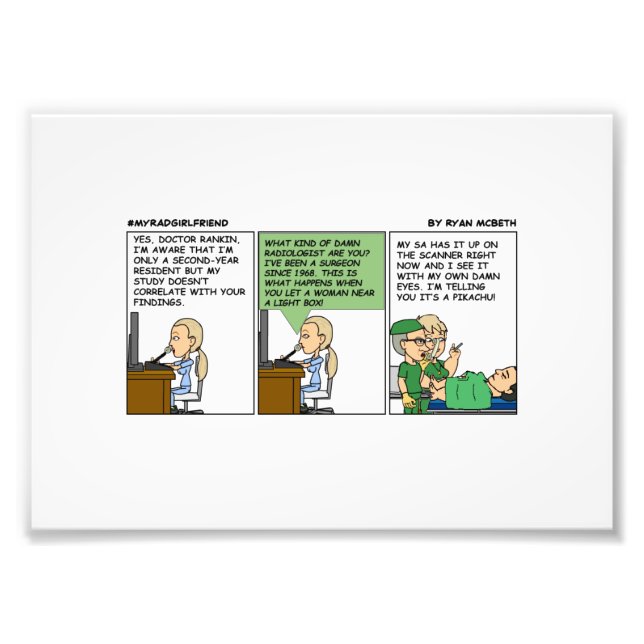 Impression Photo Bienvenue dans Radiologie (Devant)