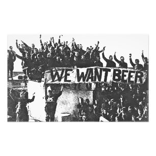 Impression Photo Bière de prohibition vintage noir et blanc 1920
