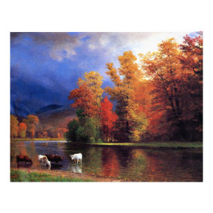 Impression Photo Bierstadt - Sur le Saco, peinture d'art