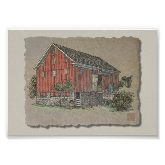 Impression Photo Big Red Bank Grange