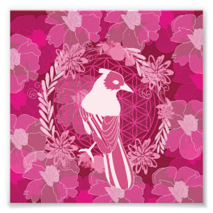 Impression Photo Bird flower of life