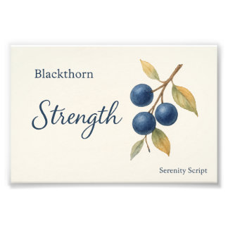 Impression Photo Blackthorn — Strength