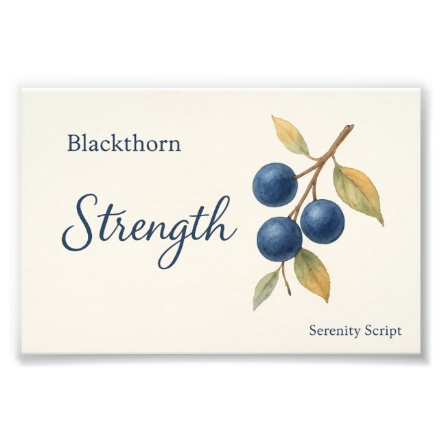 Impression Photo Blackthorn — Strength (Devant)