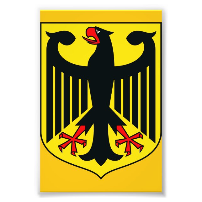 Impression Photo Blason de l'Allemagne (Devant)