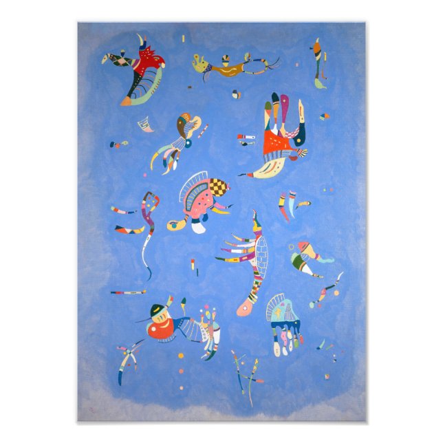 Impression Photo Bleu ciel | Kandinsky | (Devant)