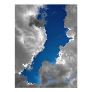 Impression Photo Bleu et blanc