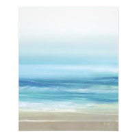 Bleu marin Aquarelle Océan Waves Plage côtière