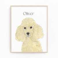 Blonde personnalisée Tan Golden Poodart