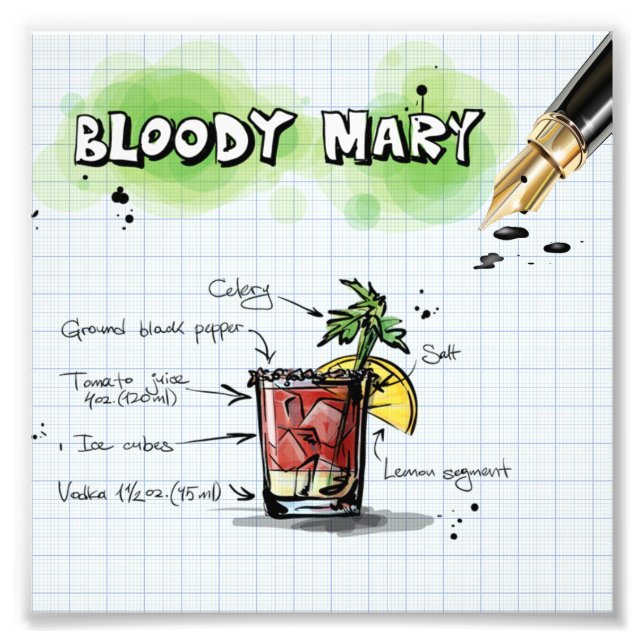 Impression Photo Bloody Mary (Devant)