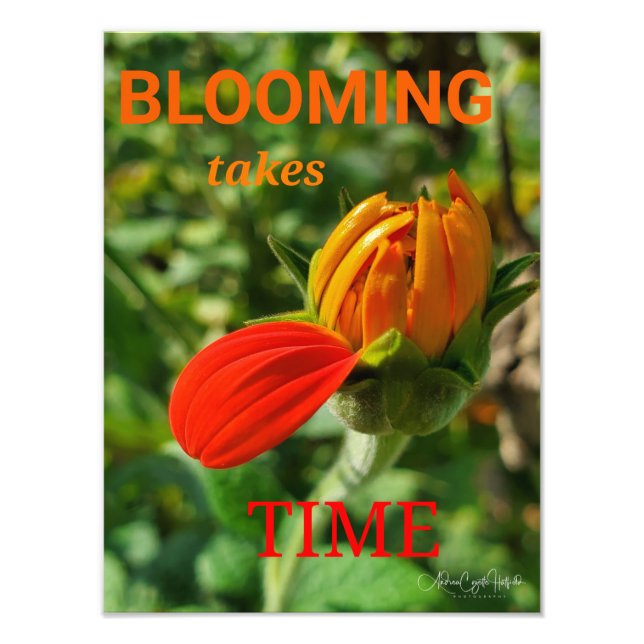 Impression Photo BLOOMING prend du temps (Devant)