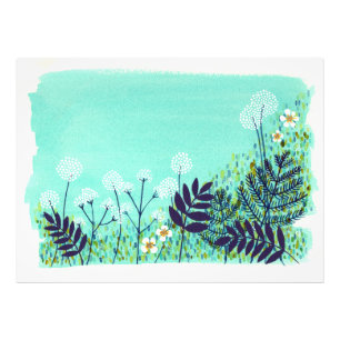 Impression Photo Blue Dusk Dreamscape Jardin Paysage Scène