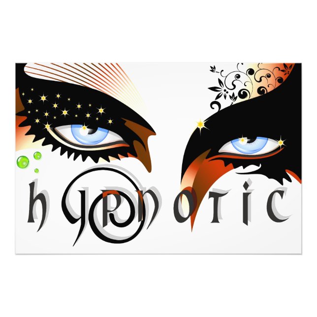 Impression Photo Blue Eyes Mode maquiller (Devant)