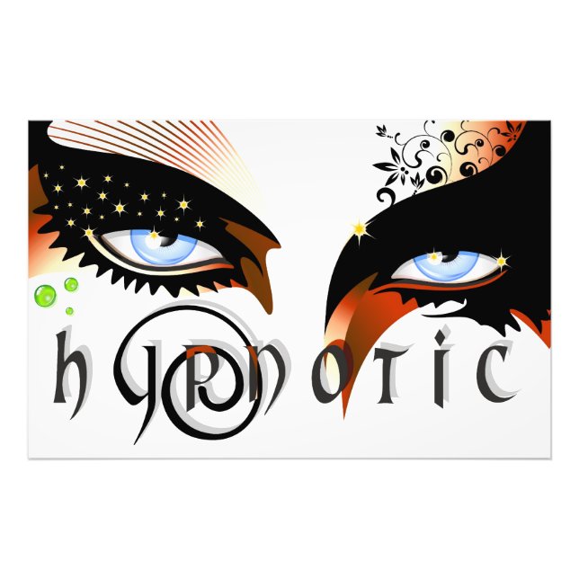 Impression Photo Blue Eyes Mode maquiller (Devant)