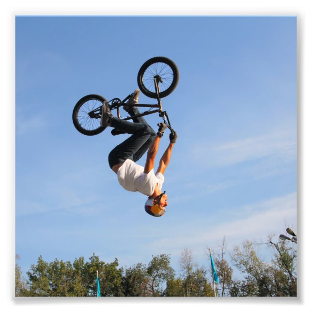 Impression Photo BMX - Retourner vers le haut vers le bas (Devant)
