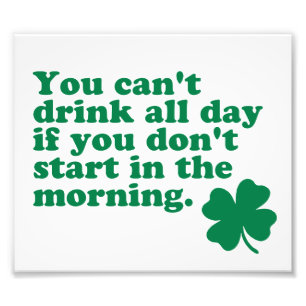 Impression Photo Boire une chemise toute la journée