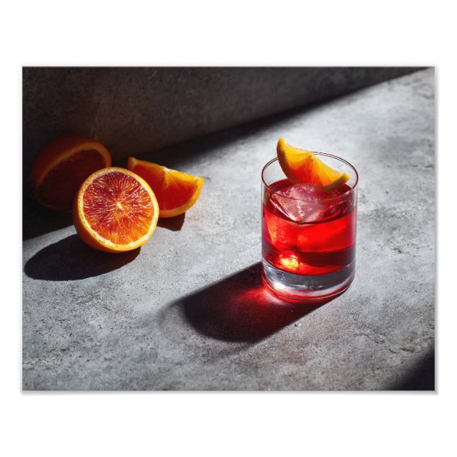 Impression Photo Boisson à l'orange sanguine Bold Shadow Play (Devant)