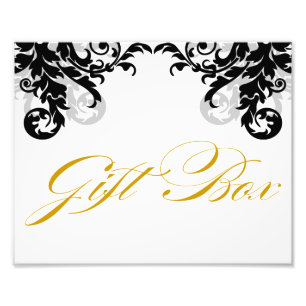 Impression Photo Boîte cadeau Mariage 8x10 Flourish Signal pour enc